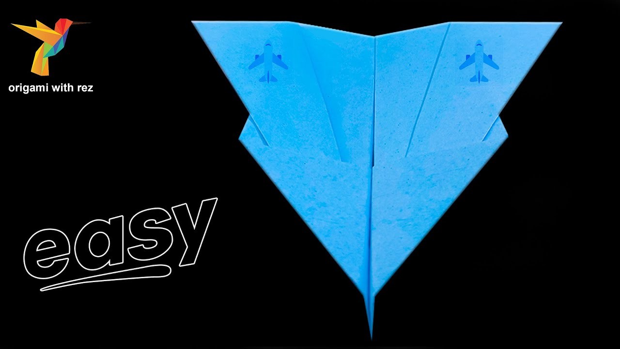 ORIGAMI AIRPLANE | how to make a paper airplane | easy origami | origami with rez