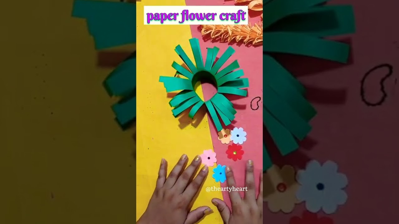 DIY paper flower craft???????????? #short #craft #diy