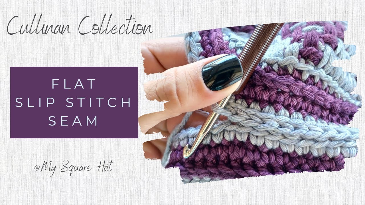 Flat Slip Stitch seam to join crocheted motifs by Julme Conradie