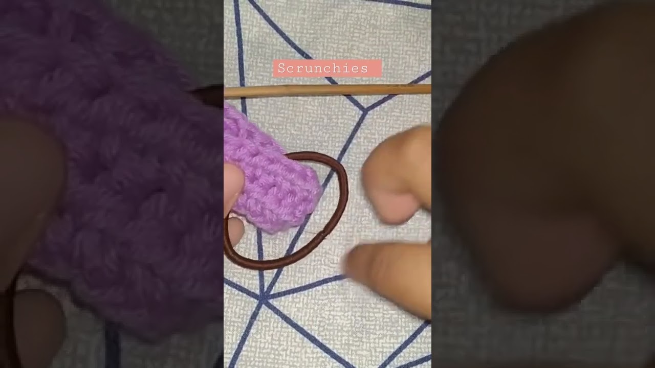 How to crochet scrunchies