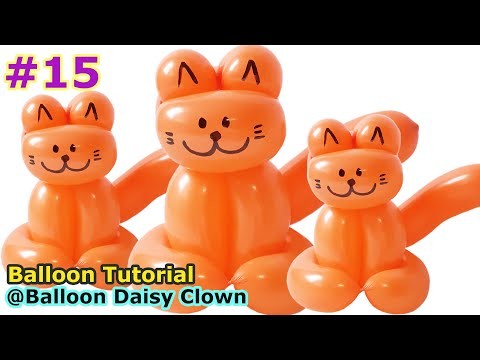 How to make a Balloon Cat TUTORIAL #15 diy Balloon Decoration Ideas