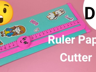 Diy ruler paper cutter.How to make paper cutter.diy paper cutter inspired by @tonni art and craft
