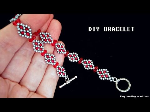 DIY simple bracelet pattern.  How to make a bracelet