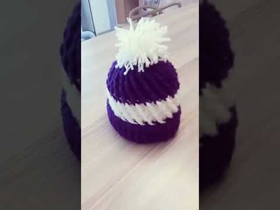 Heavy hand made Beanie hat for your baby.