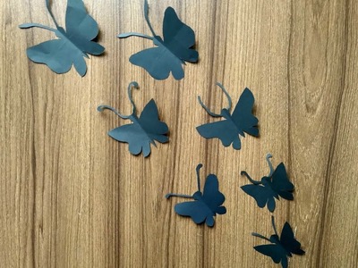 How to make paper butterfly easy.  paper crafts video.