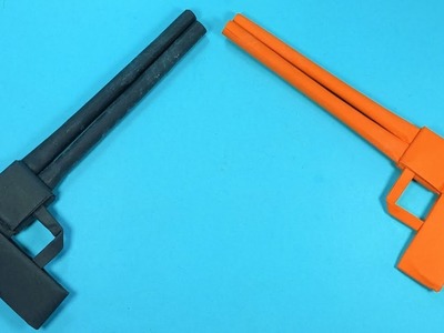 Making Paper Pistol Guns Toy For Kids.Easy Paper Gun Pistol.Origami pistol Gun.Origami Paper Weapons