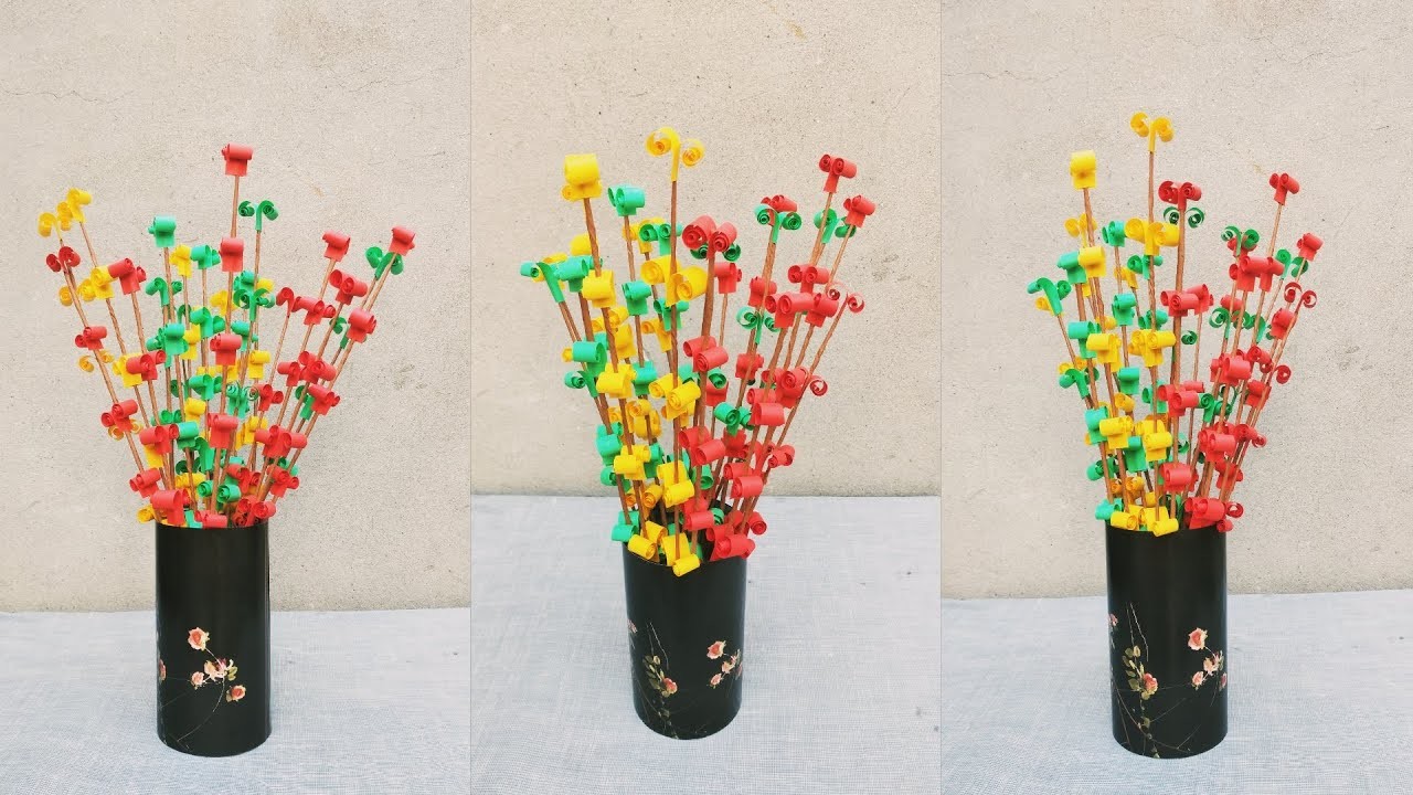 Room decor with broom sticks | Broom stick craft | Broom sticks reuse ideas | Room decoration ideas