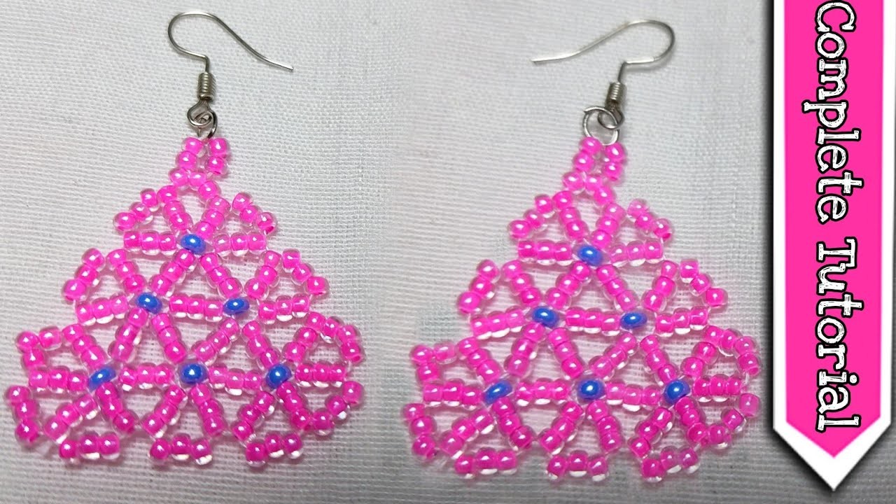 Beads earrings tutorial