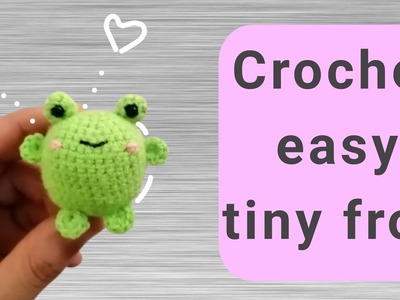 Crochet keychain frog (tiktok2022) :free amigurumi patterns for beginners