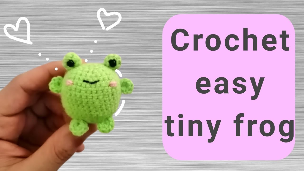 Crochet keychain frog (tiktok2022) :free amigurumi patterns for beginners