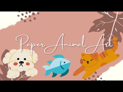 DIY Paper Animal Art | How To Make Paper Dog, Paper Cat & Paper Fish? | Animal Origami | Paper Art