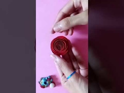 Easy Paper Rose Flower????.Paper Craft.Greeting Card.Room Decor.Flower Making #shorts