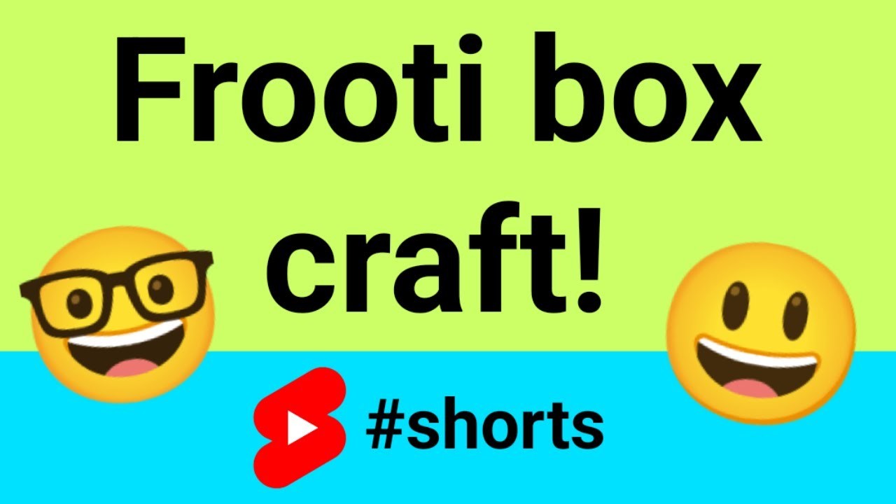 Frooti box craft #shorts