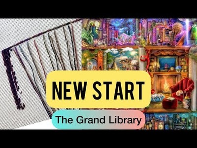 HAED The Grand Library NEW START Stitch With Me Full Coverage Cross Stitch Parking