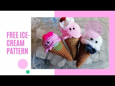 Ice-cream free crochet pattern