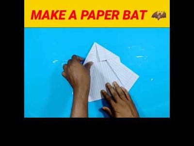 Make a paper bat | Paper Craft | Paper toy | Handcrafted | Techno Kri Art | #shorts #short