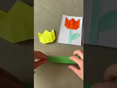 Mother’s Day card #shorts #mothersday #creating #cards #craft #origami #easy #love #tulip