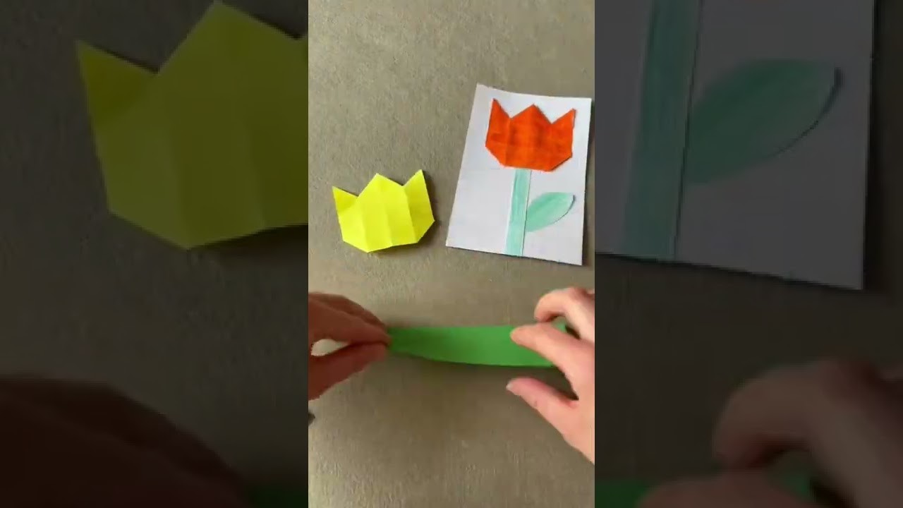 Mother’s Day card #shorts #mothersday #creating #cards #craft #origami #easy #love #tulip
