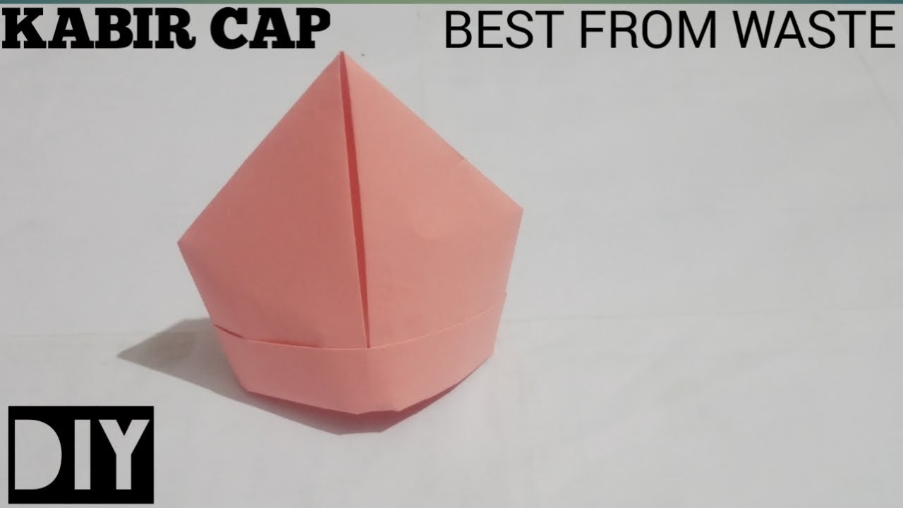 ORIGAMI CAP ???? | HOW TO MAKE IT | EASY ORIGAMI #origami #diy #paper #art #bhfyp #5minutecraf