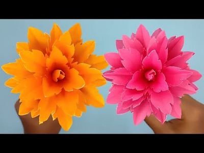 Simple Paper Flowers. DIY Flower Making. Paper Flower Decoration. Paper Craft