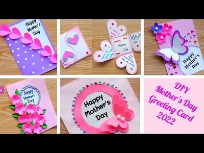 5 DIY Mother's Day 2022 greeting cards. Easy and Beautiful card | Make 5 happy mothers day cards.