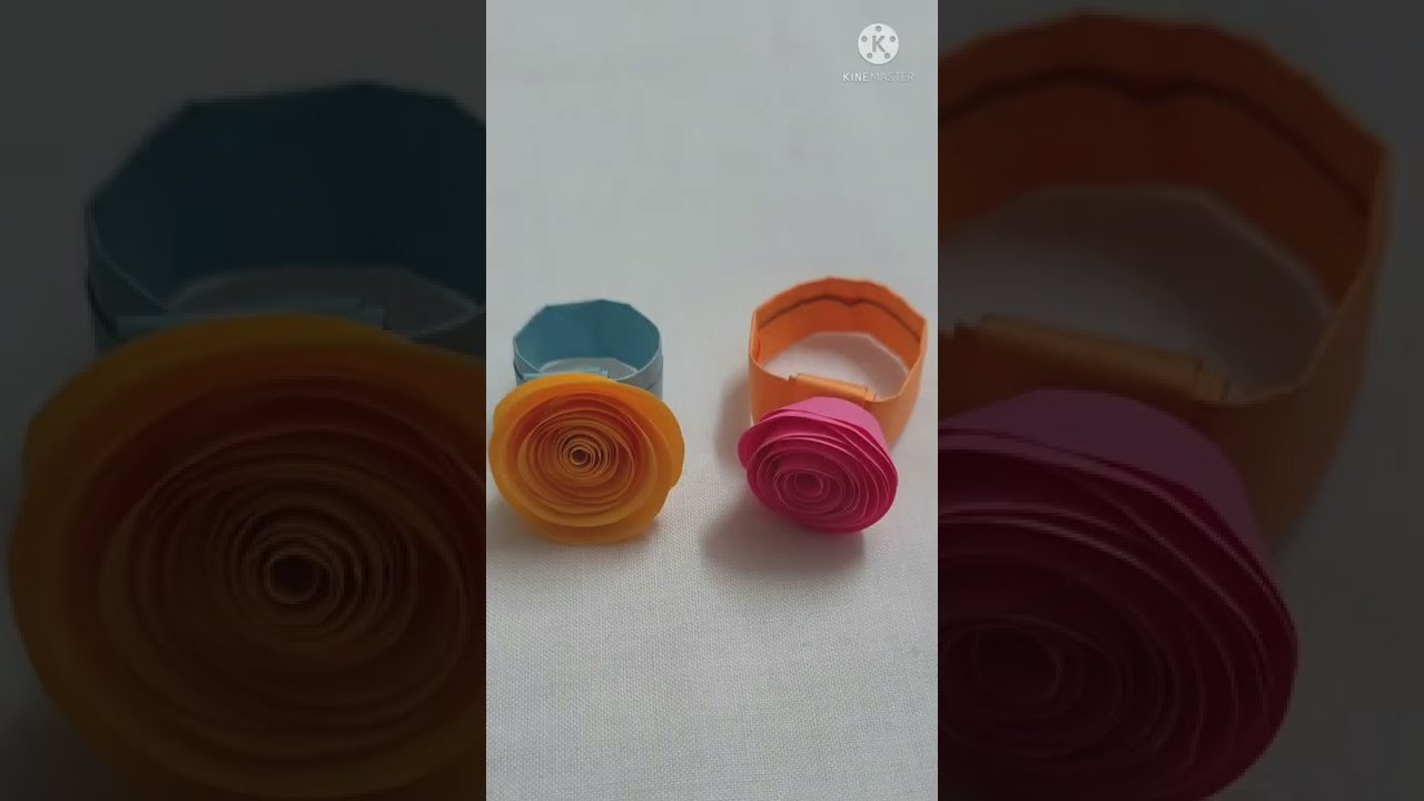 Diy easy origami paper ring.how to make a paper ring #shorts #paperring #papercraft