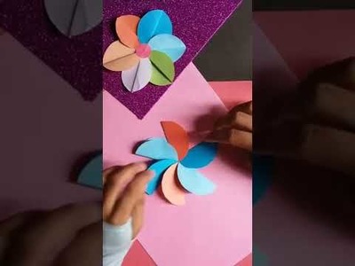 Easy Paper Flower Craft Idea  #shorts