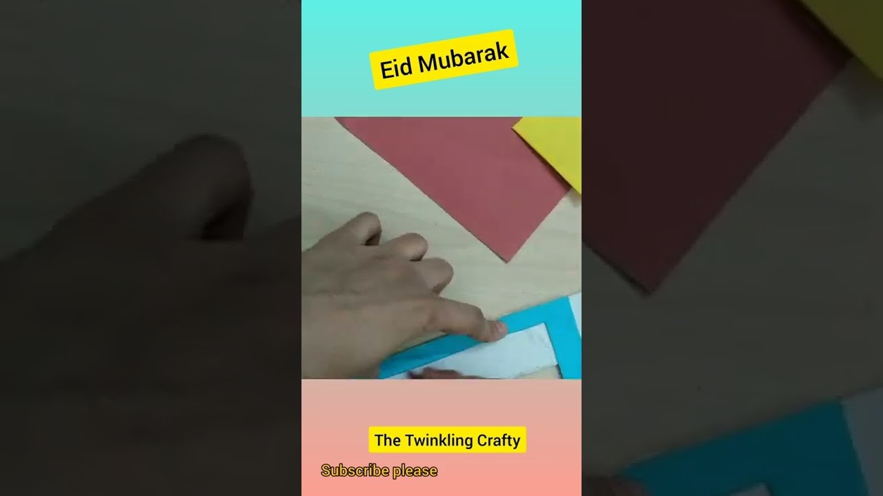 Eid card with Hidden envelope#shorts #youtubeshorts #diy
