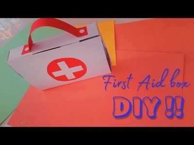 How to make paper first aid box.diy first aid kit.origami.doctor set paper.origami first aid box