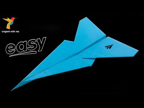 ORIGAMI AIRPLANE | how to make a paper airplane | easy origami | origami with rez