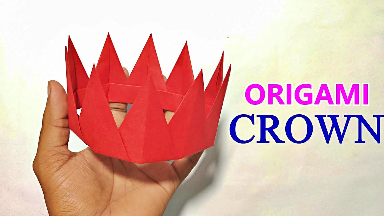 Origami CROWN ???? How to Make Paper Crown | Paper Crown  Tutorial Easy steps | School hacks for Kids