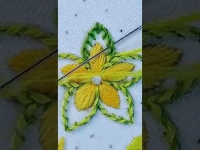 Beautiful hand embroidery.chader.shirt flower
