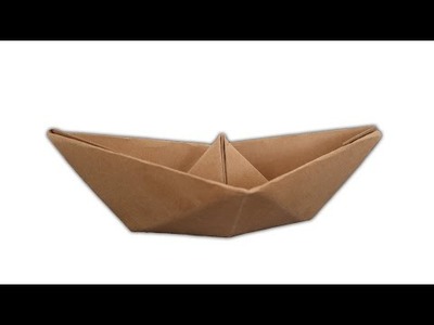 Einfaches Origami-Boot basteln aus Papier -  Anleitung. Tutorial
