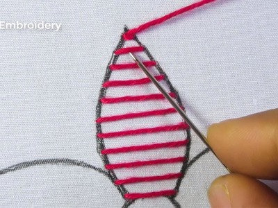 Hand Embroidery Modern Flower Design & Colorful Super Gorgeous Flower Embroidery With Easy Tutorial