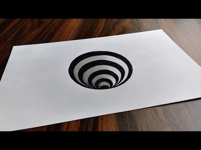 How To Draw 3D Circle Hole -. Trick Art on Paper