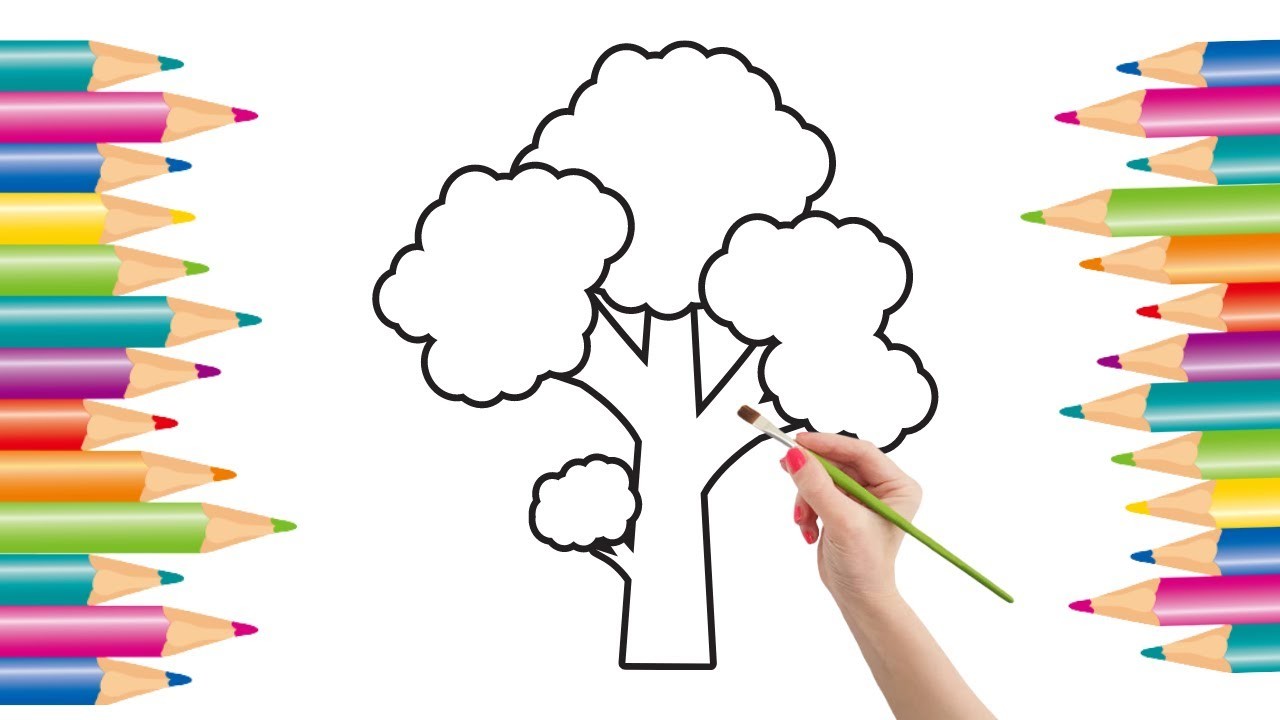How to Draw a Tree for.Beginners step by step | Drawing pictures #drawing #how