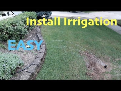 How to Install an Irrigation System. EASY DIY Install