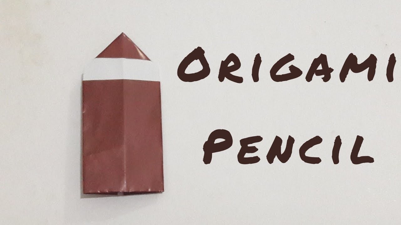 How to make an origami pencil || origami pensil || easy diy ||