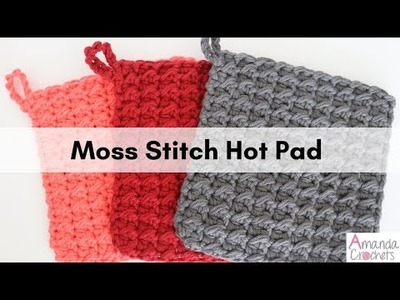 Moss Stitch Hot Pad | Easy Beginner Crochet Tutorial
