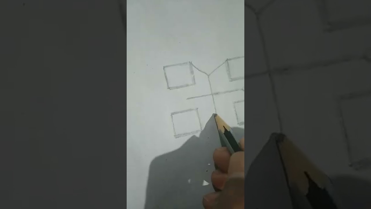 Pencil art.3D drawing