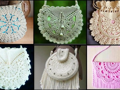 New Stylish Latest Crochet College.University Wear Long Shoulderbag.Handbag Design Ideas For Girls