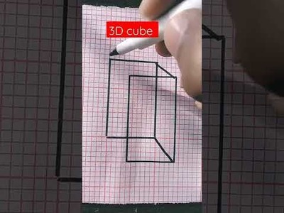 3D cube Rectangle shape short video by art gallery