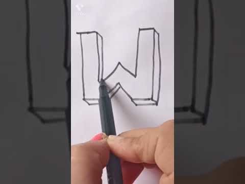 Easy alphabet decoration tutorial.Alphabet letter design idea #youtube Shorts# 3D alphabet drawing.