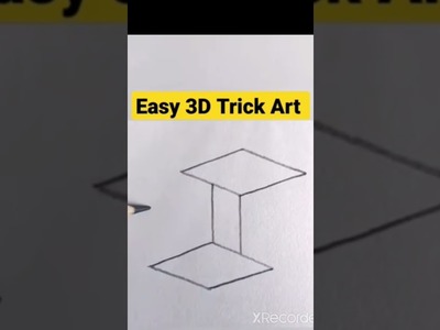 Fantastic 3D Illusion | How to draw Realistic 3D illusion | 3D Trick art #shorts