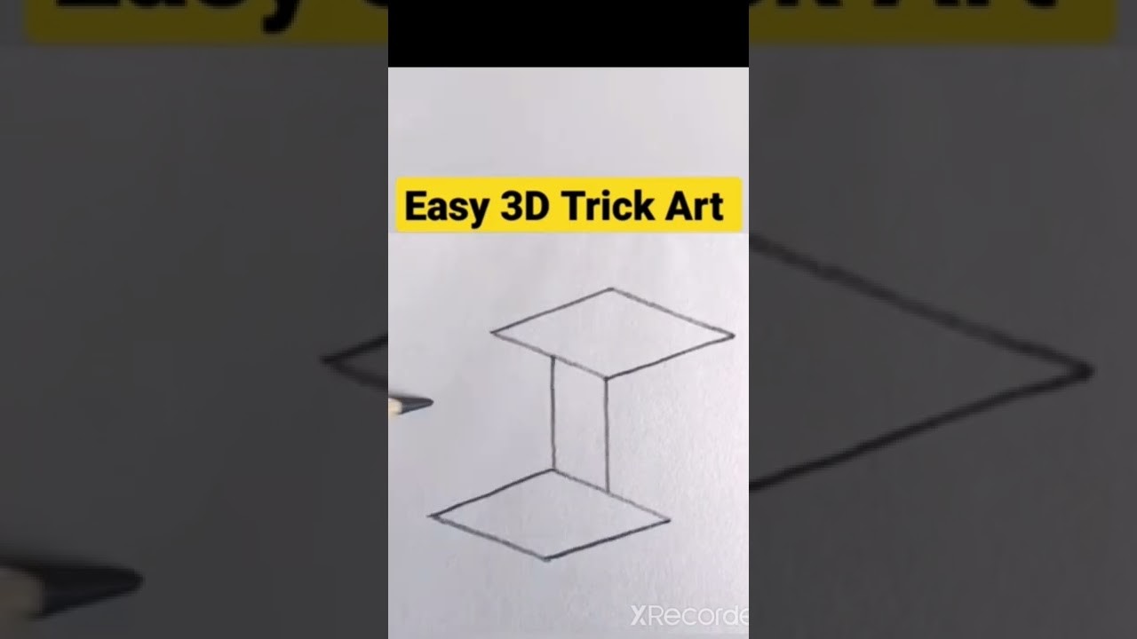 Fantastic 3D Illusion | How to draw Realistic 3D illusion | 3D Trick art #shorts