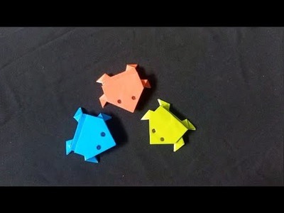 How to make a frog with origami paper • Satisfying video