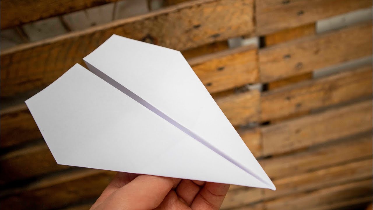 Traditioneller Papierflieger | Papierflieger falten der weit fliegt Anleitung (1 Minute) ????