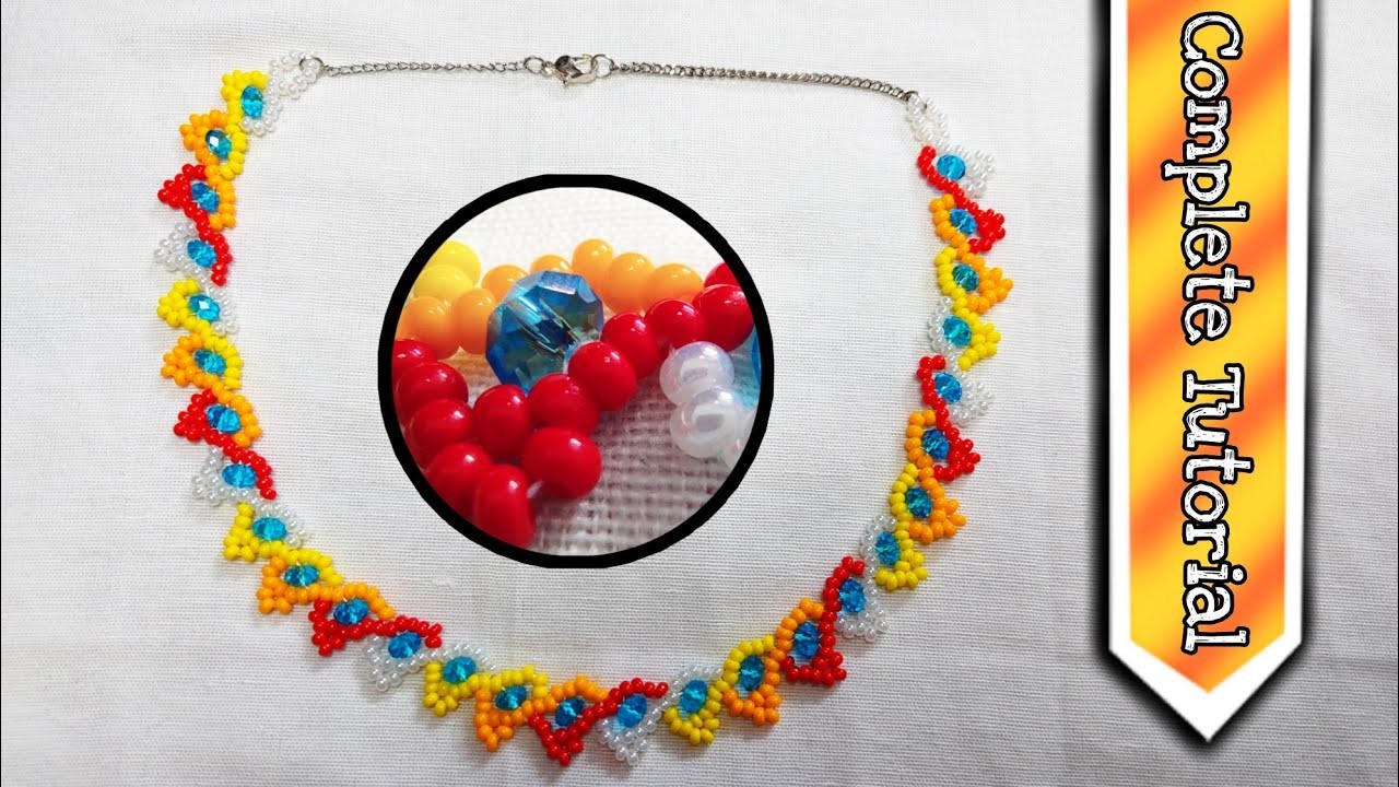 Beads necklace tutorial