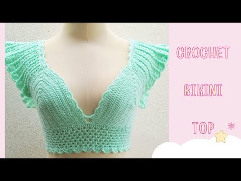 Crochet bikini top tutorial