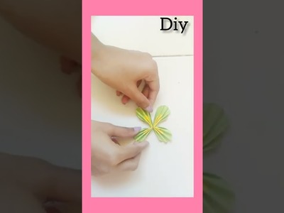 DIY cute and easy butterfly with paper.DIY cute craft idea.Paper crafts to do.#shorts